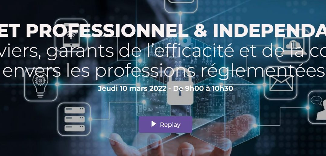 [Save the date] 10 mars 2022 / Colloque « Secret professionnel & indépendance »