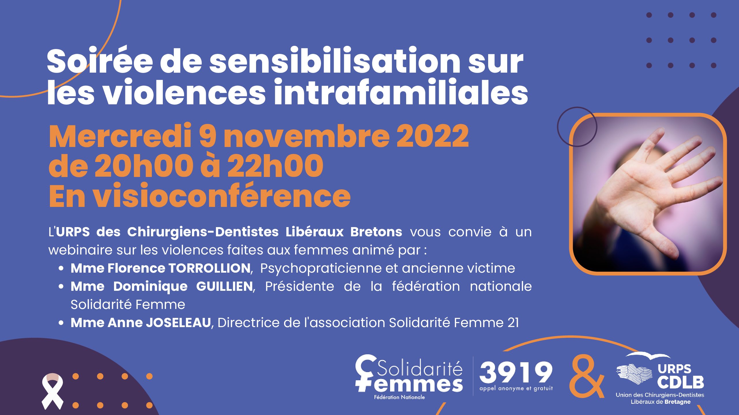 Soirée de sensibilisation surles violences intrafamiliales