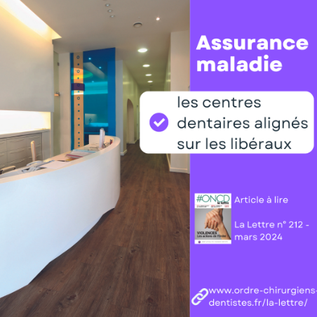 Assurance maladie : les centres dentaires alignés sur les libéraux