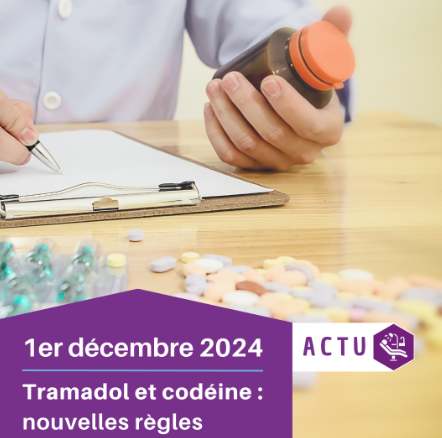 Tramadol et codéine : nouvelles règles